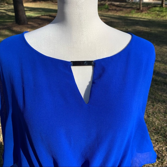 NWT City Chic dress caplet in ultra blue size Large - Picture 6 of 16